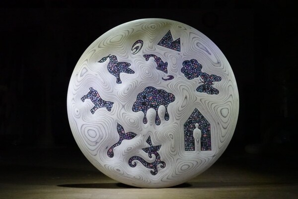 공생 2 – 삼라만상 1200 x 36 x 1200mm 자작나무 2022