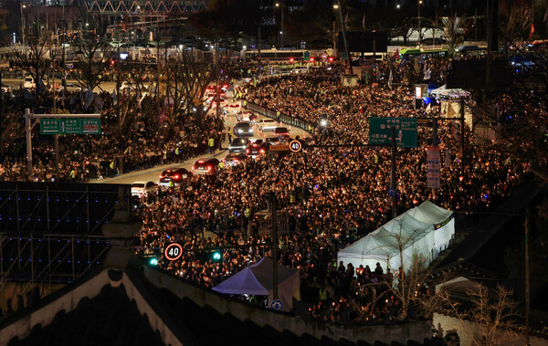 23일 오후 서울 종로구 광화문 북측광장 인근에서 '김건희-채상병 특검 추진! 국정농단 규명! 윤석열을 거부한다 2차 시민행진'이 열리고 있다. (사진=연합뉴스)