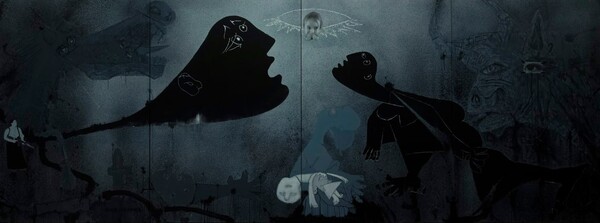 가이아의 게르니카(Gaia’s Guernica) 522ⅹ194cm acrylic on canvas 2023