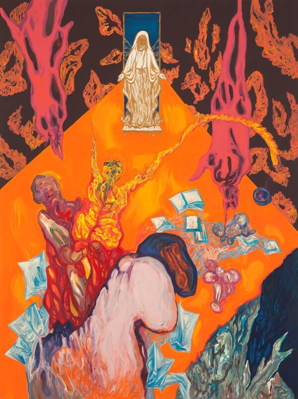 껍데기 shell 캔버스에 과슈 아크릴, 131*97cm 2016.