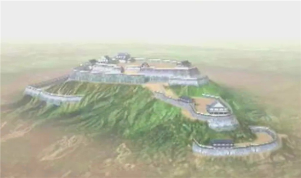  정유재란의 격전지 울산왜성 상상도 (출처, KBS역사스페셜)