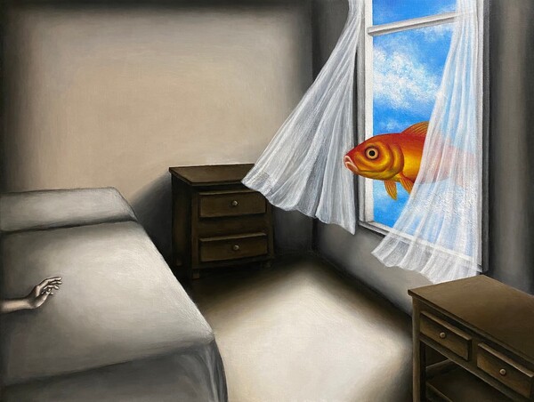  In the End, 65.1x50cm, acrylic on canvas, 2021.