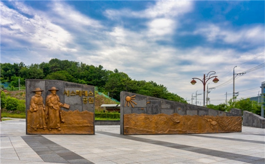 고니시 유키나가의 군종 신부인 세스페데스를 기념하는 창원시 진해구의 공원 (출처, 창원시)