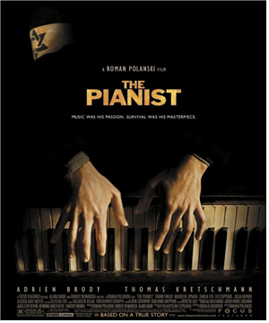 피아니스트 슈필만의 드라마틱한 생애를 다룬 영화 '피아니스트' 포스터 (출처, 네이버영화)