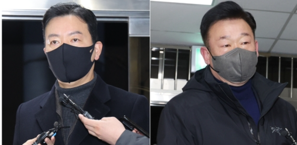 김성훈(왼쪽) 대통령경호처 차장과 이광우 경호본부장. (사진=연합뉴스)