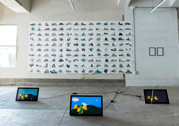 빙산의 형태 연구를 위한 드로잉 210x520cm A4용지에 잉크젯프린트 2024