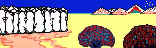 December dream Acrylic on canvas 162.2x520cm 2022