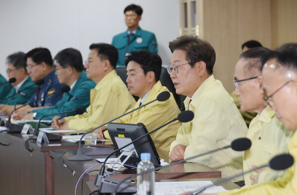 이재명 대통령이 5일 서울 용산 대통령실에서 안전치안점검회의를 하며 발언하고 있다. (사진=연합뉴스)