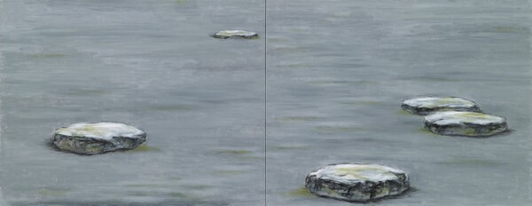 그 길을 따라3 oil on canvas 91 x234cm 2018년.