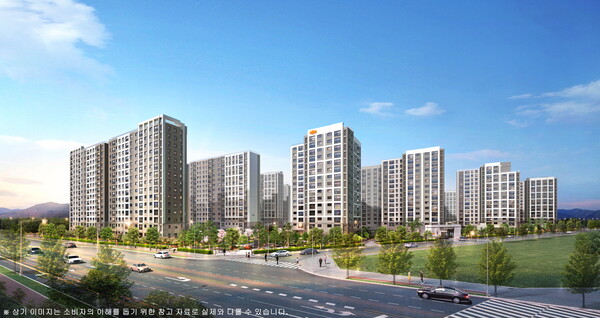 e편한세상 대장 퍼스티움 6BL 투시도.  (사진=DL이앤씨 제공)