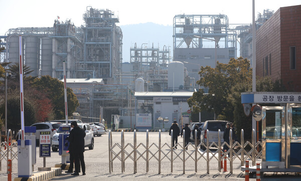 전남 여수 국가산단 내 여천NCC 3공장 정문(사진=연합뉴스)