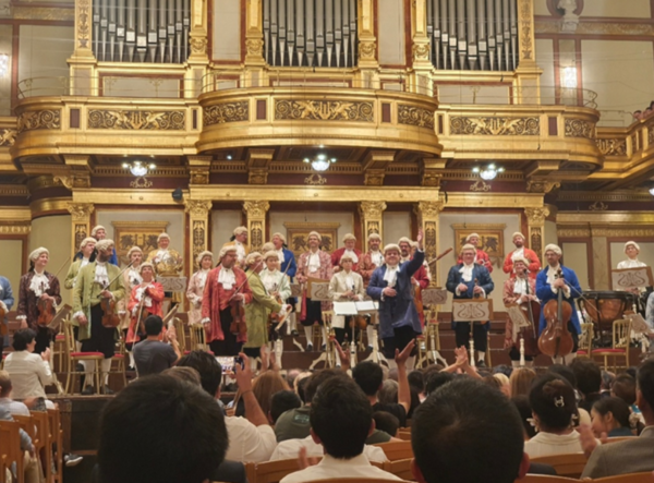 빈필의 신년음악회가 열리는 무지크페라인 골든홀에서의 모차르트 음악회(2025. 7. 31)