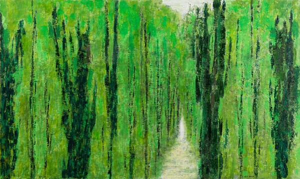 숲길, 2025, oil on canvas, 97x162cm