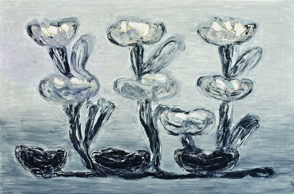 세 송이 꽃, 1992, oil on canvas, 80x120cm