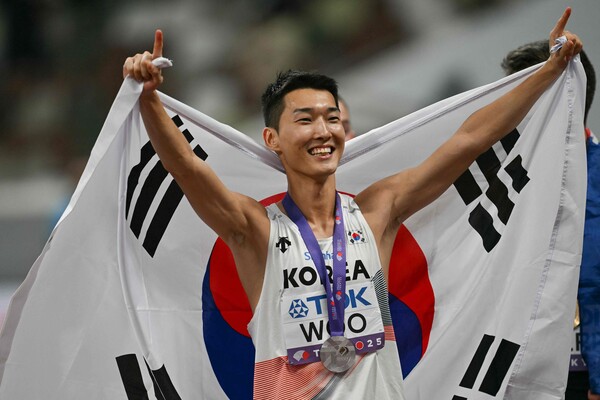 스마일.. 2025 도쿄 세계육상선수권대회의 은메달 리스트 우상혁 선수 (사진=연합뉴스)