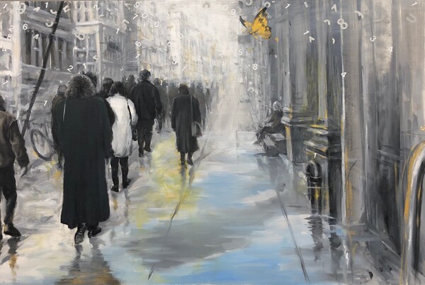 “Lost time 1” 캔버스에 유화, 2020년