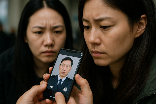 말레이시아 마약 조직원들이 2023년 1월 26일 밤 한국 세관원의 사진을 전송받아 확인하는 장면을 챗GPT가 재연한 사진이미지. 실제 인물이 아님. (자료=뉴스버스)