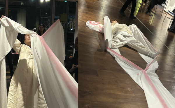 이하윤, 〈Voiced, Voiceless, Again Voicing〉, 10. 15. 2025, 퍼포먼스 @ 앤 앤드류 시바 갤러리, Photo by Soojung Hyun