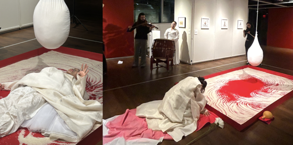 이하윤, 〈Voiced, Voiceless, Again Voicing〉, 10. 15. 2025, 퍼포먼스 @ 앤 앤드류 시바 갤러리, Photo by Soojung Hyun